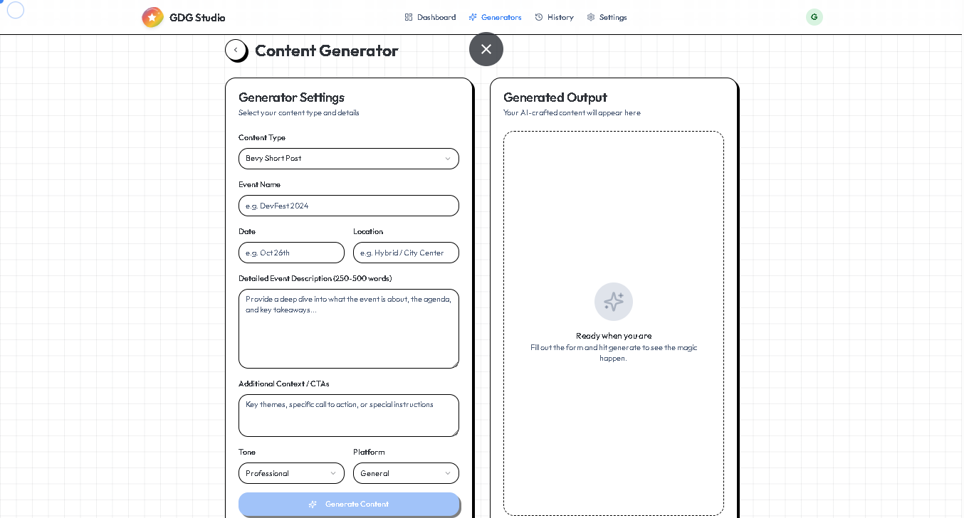 GDG Creator Studio gallery image