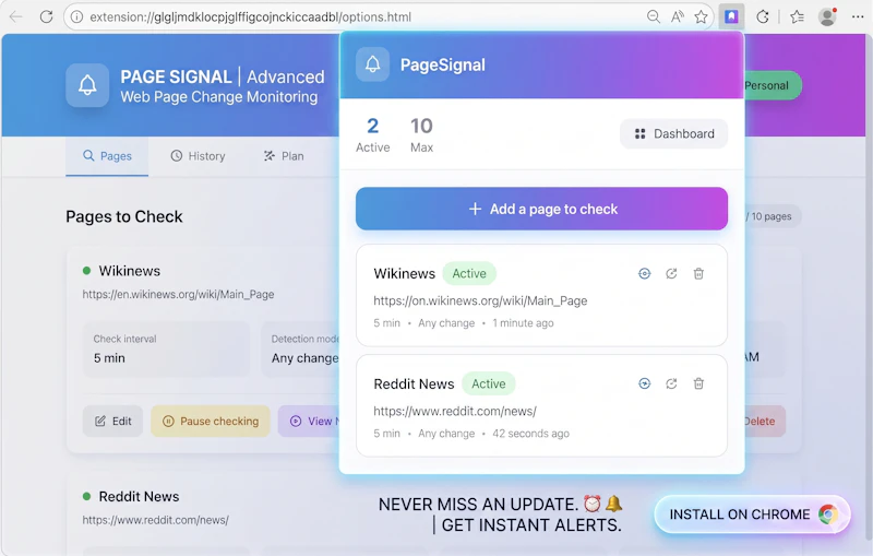 PageSignal screenshot 3
