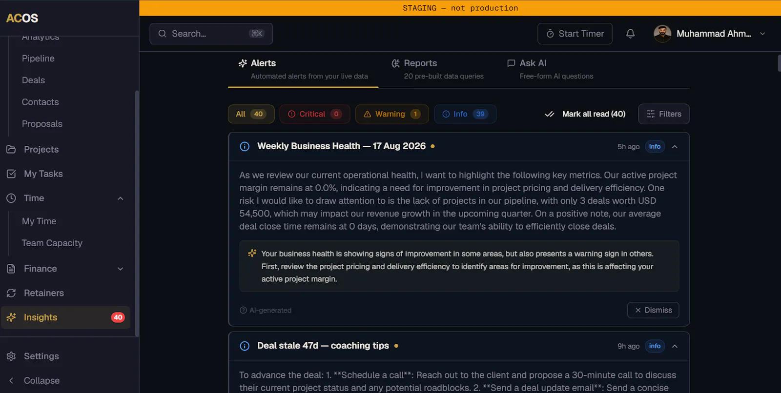 ACOS screenshot 3