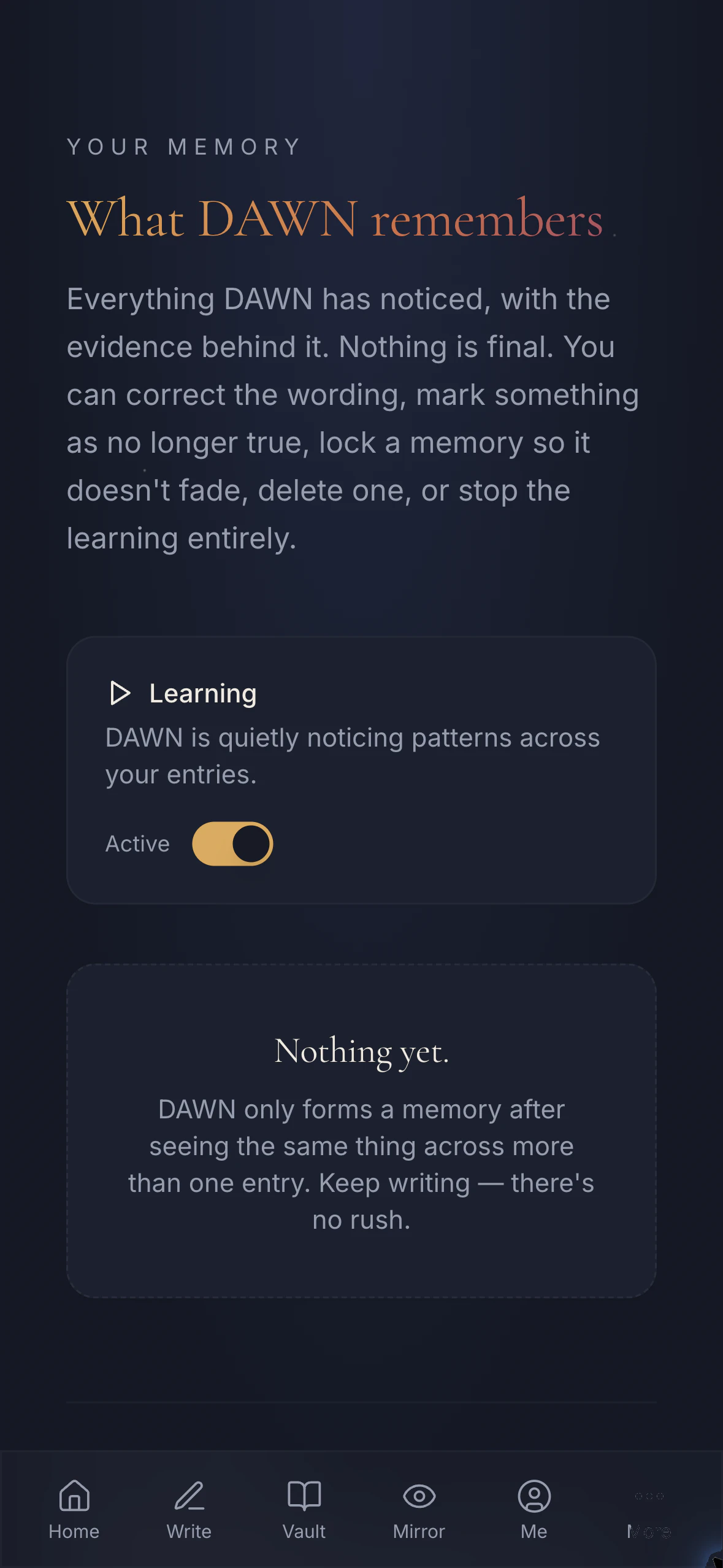 DAWN Vault journal for your inner world 截图 6