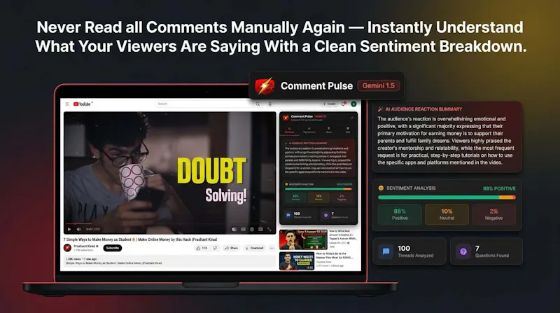 YT Comment Pulse & Analytics screenshot 4