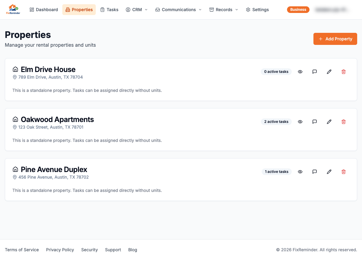 FixReminder - Screenshot 3 showing product features and functionality