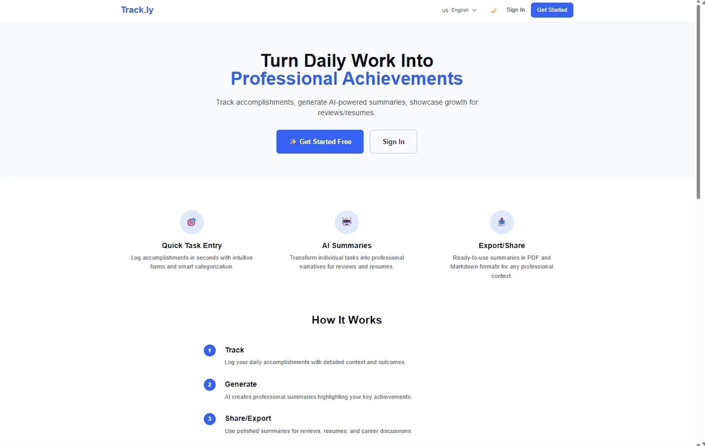 Trackly - Screenshot 4 showing product features and functionality