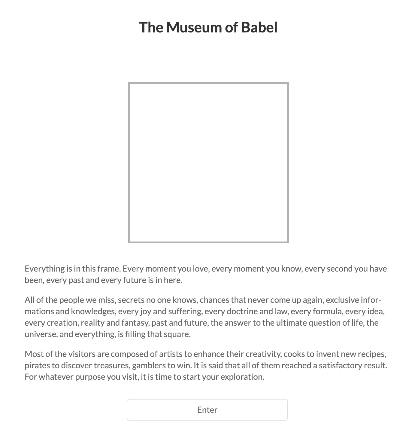 Museum of Babel gallery image