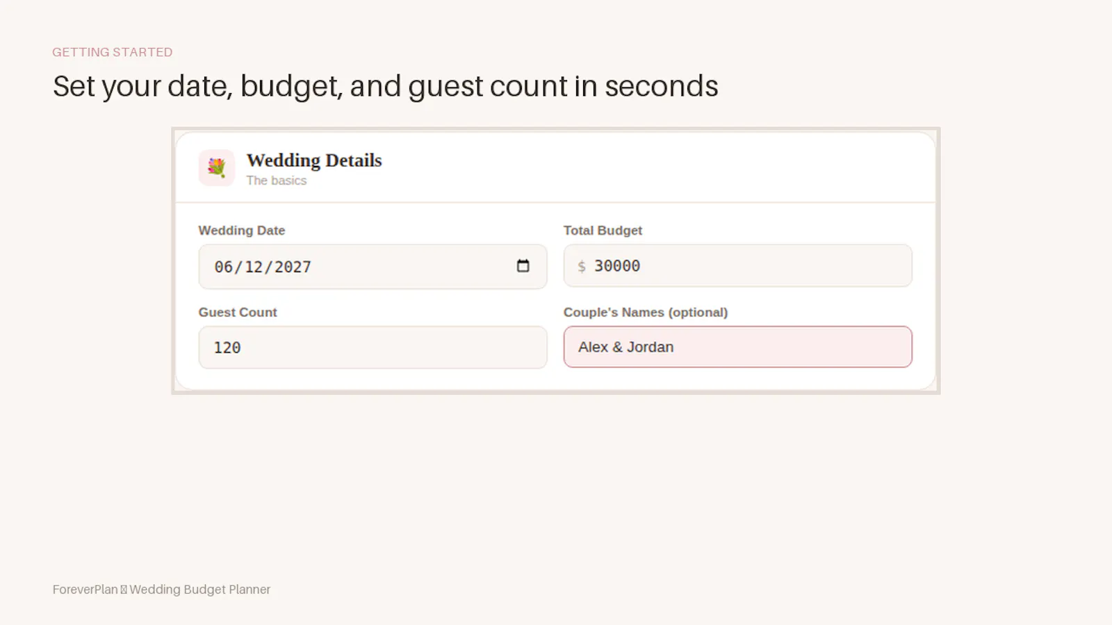 ForeverPlan — Wedding Budget Planner screenshot 3