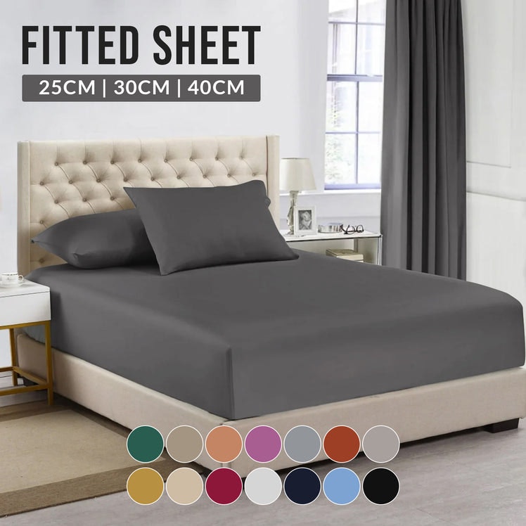 Deep Fitted Sheets 25cm, 30cm & 40cm