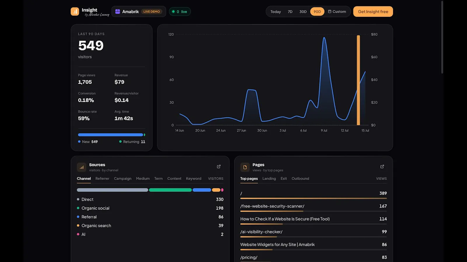 Insight screenshot 1 (video preview)