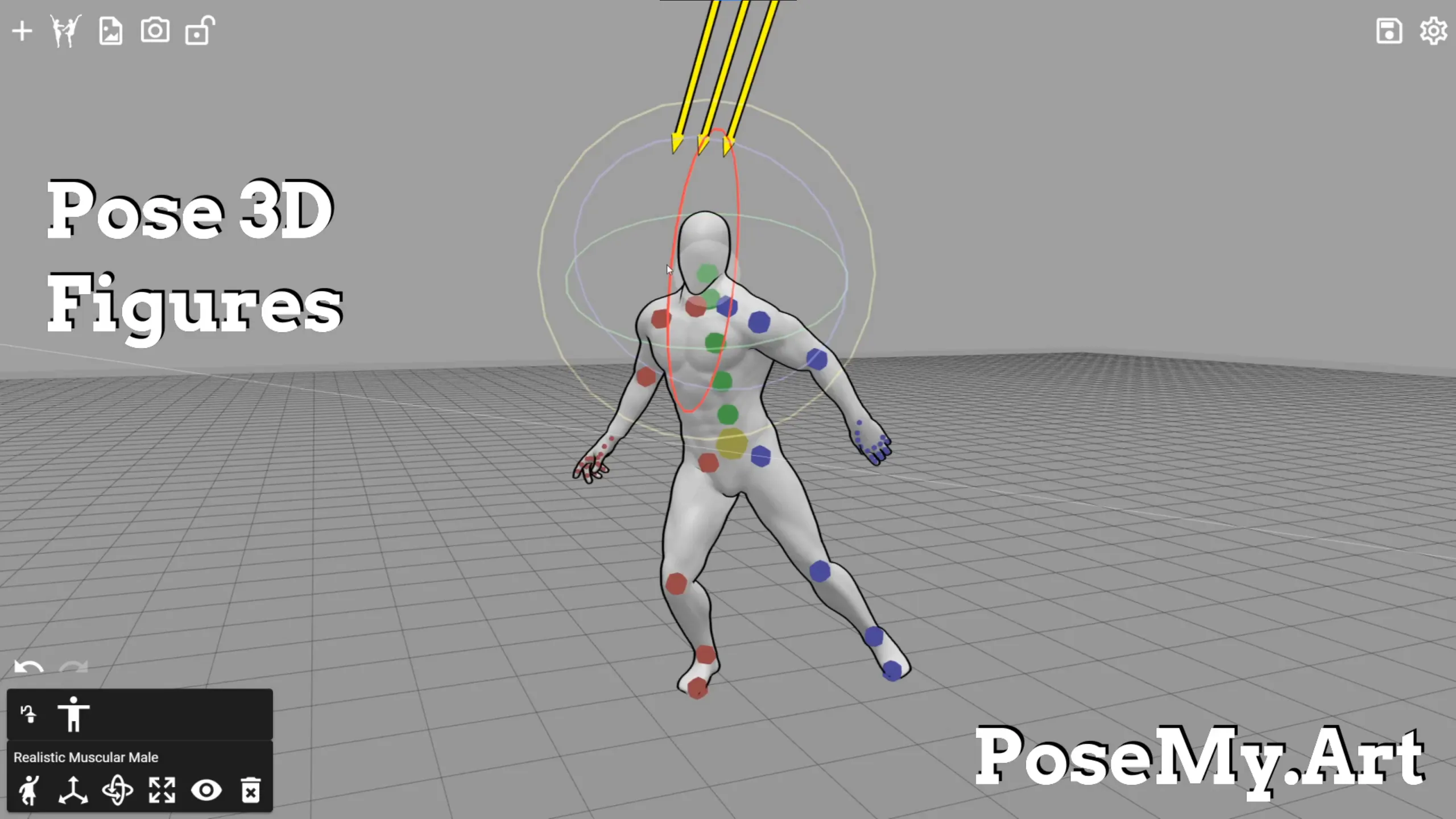 Pose Model PoseMy.Art: Pose 3D figures with animations for drawings reference ...
