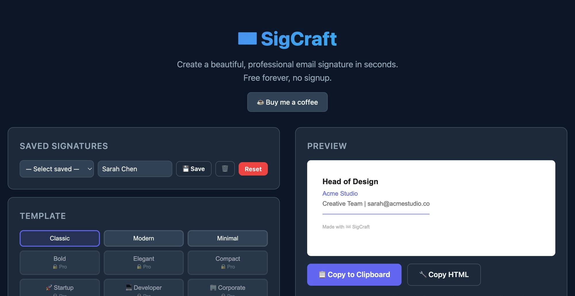 SigCraft gallery image