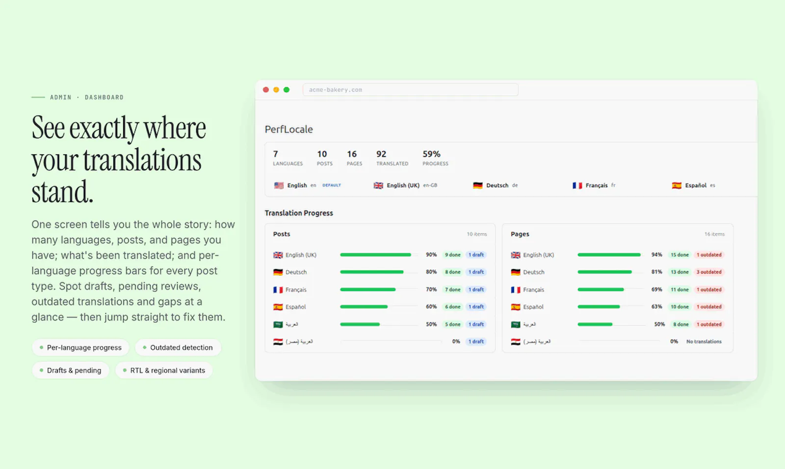 PerfLocale screenshot 2