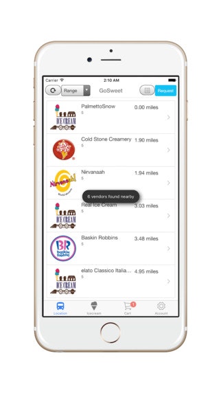 GoSweet, ice cream truck, icee and ice cream on demand gallery image