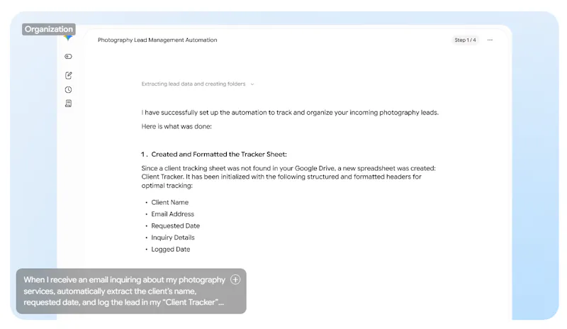 Gemini Spark screenshot 3