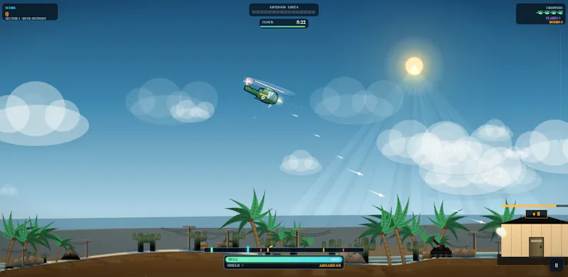Rotor Rescue: Choplifter screenshot 2