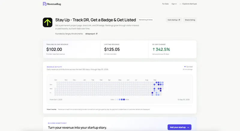 RevenueBug screenshot 2