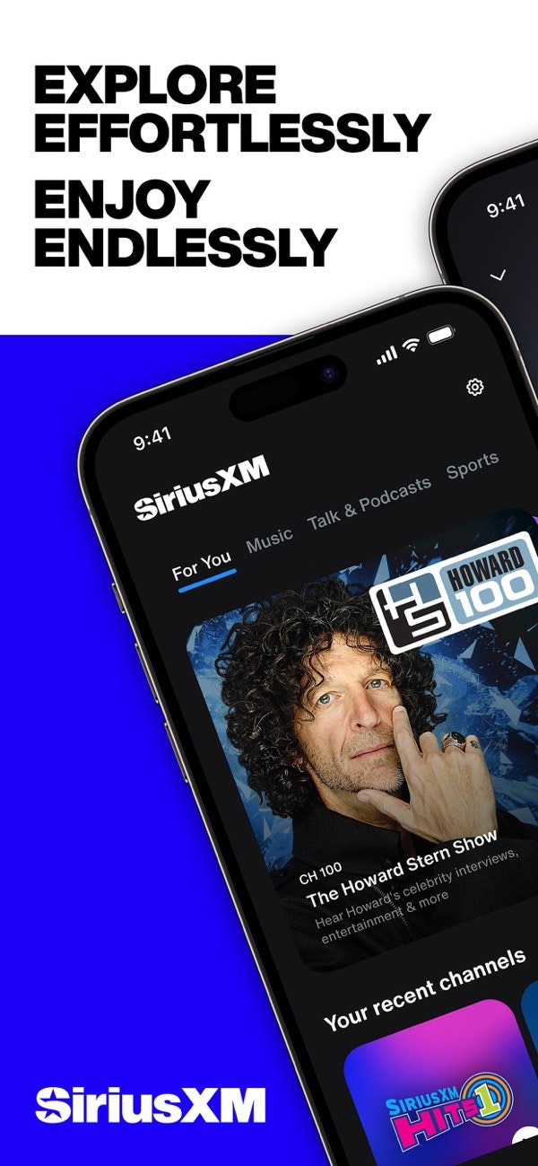 startuptile SiriusXM-Explore effortlessly enjoy endlessly