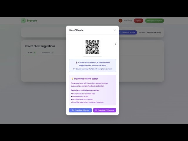 Impr∞v - Customer feedback gallery image