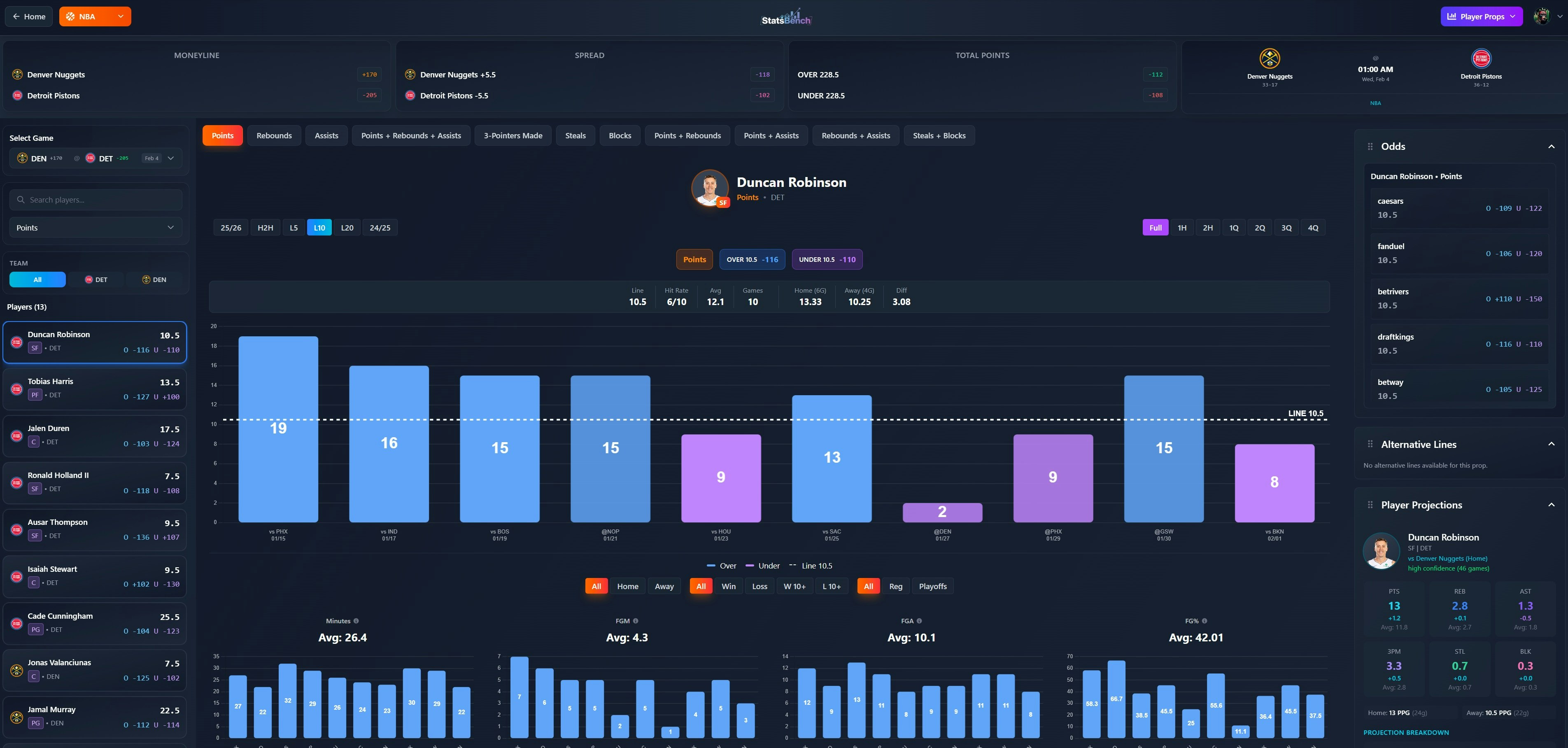 StatsBench - Main product screenshot demonstrating key features and user interface