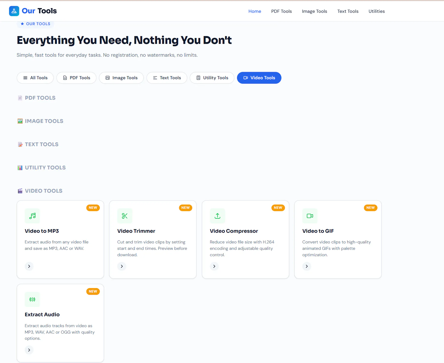 OurTools 제품 배너