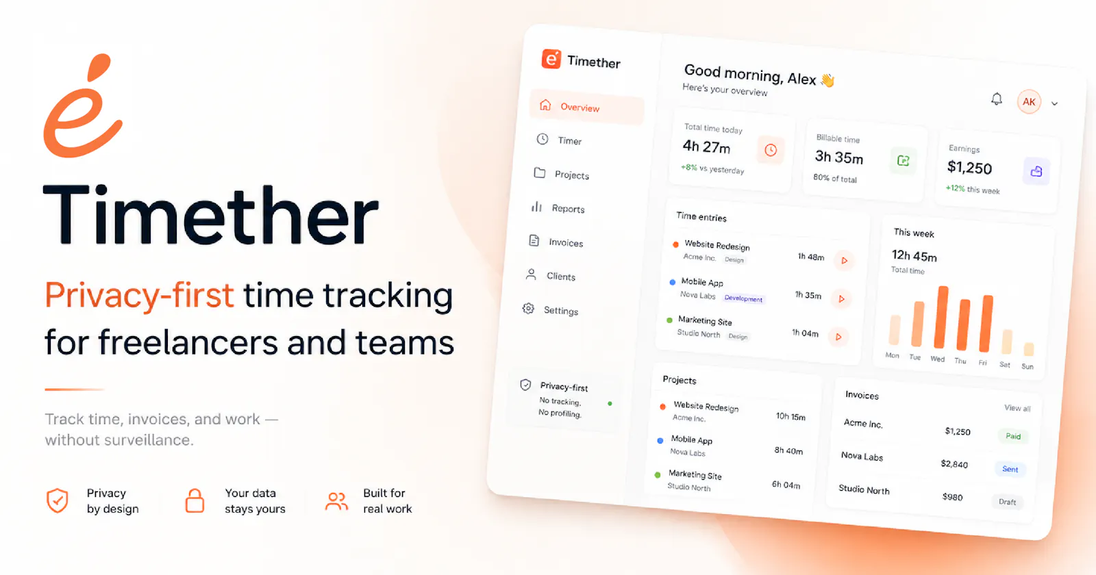 Timether screenshot 1