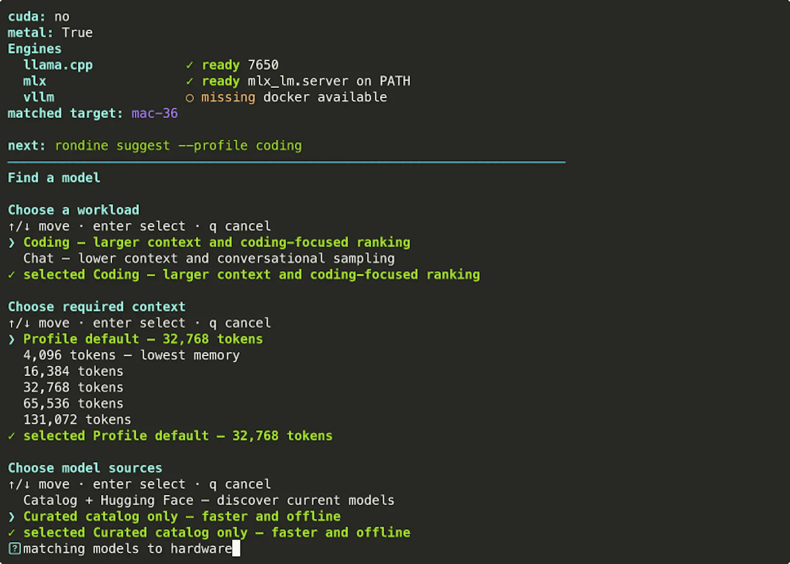 Rondine screenshot 2
