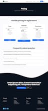 Free SaaS Landing Page Template gallery image