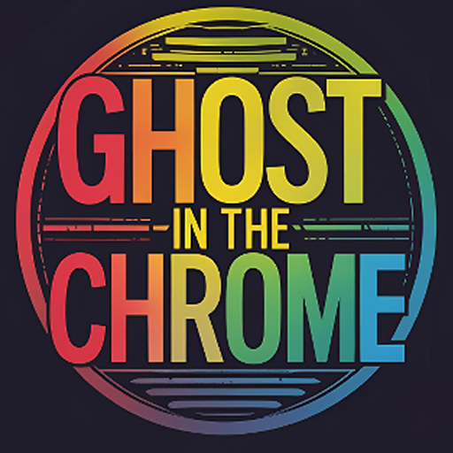 Ghost In The Chrome - Product Hunt launch logo and brand identity