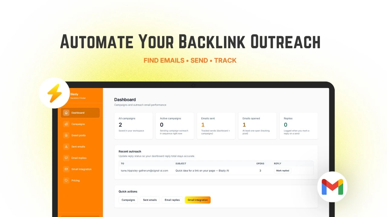 startuptile Blazly Backlinker-Automate your entire backlink generation