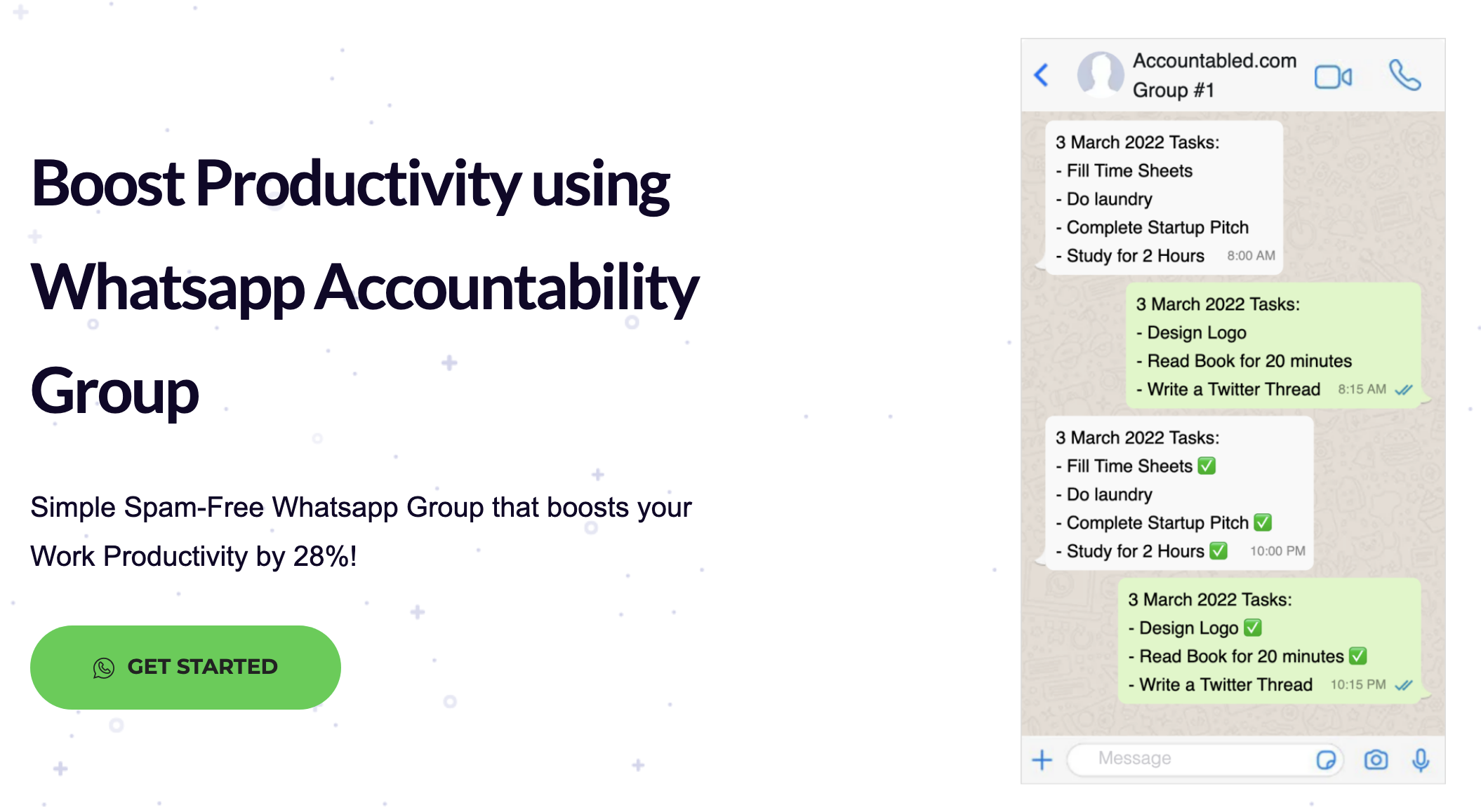 Work Accountability using Whatsapp Group gallery image