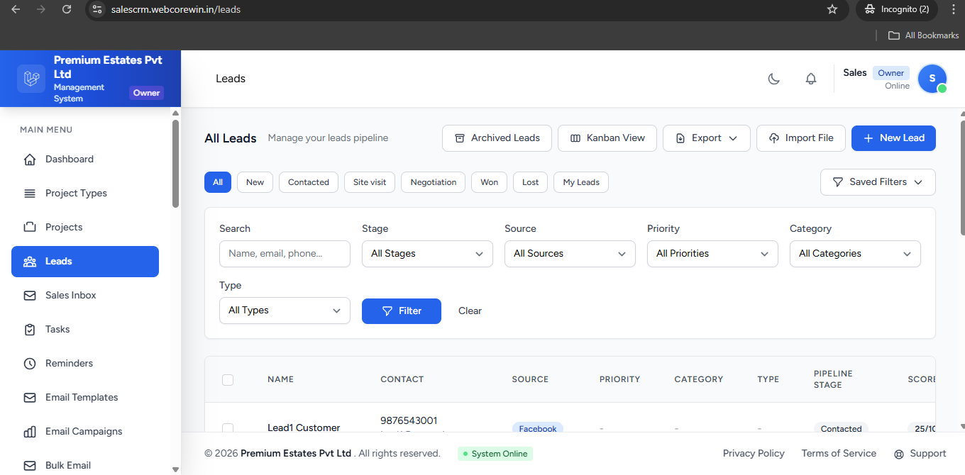 Premium Estates CRM gallery image
