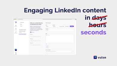 A Vulse user scheduling posts on LinkedIn using the post planning feature