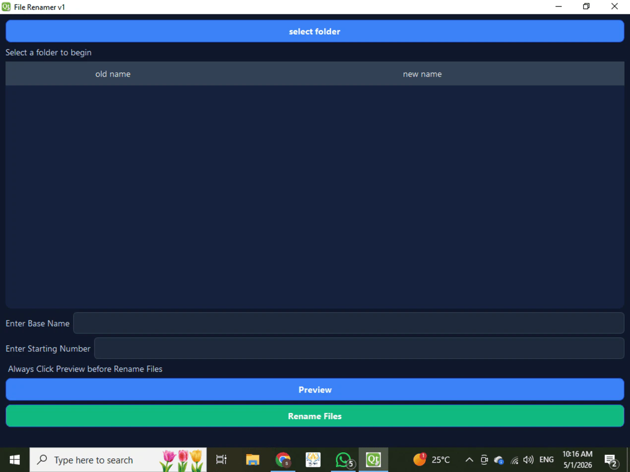 Bulk File Renamer 대표 미리보기
