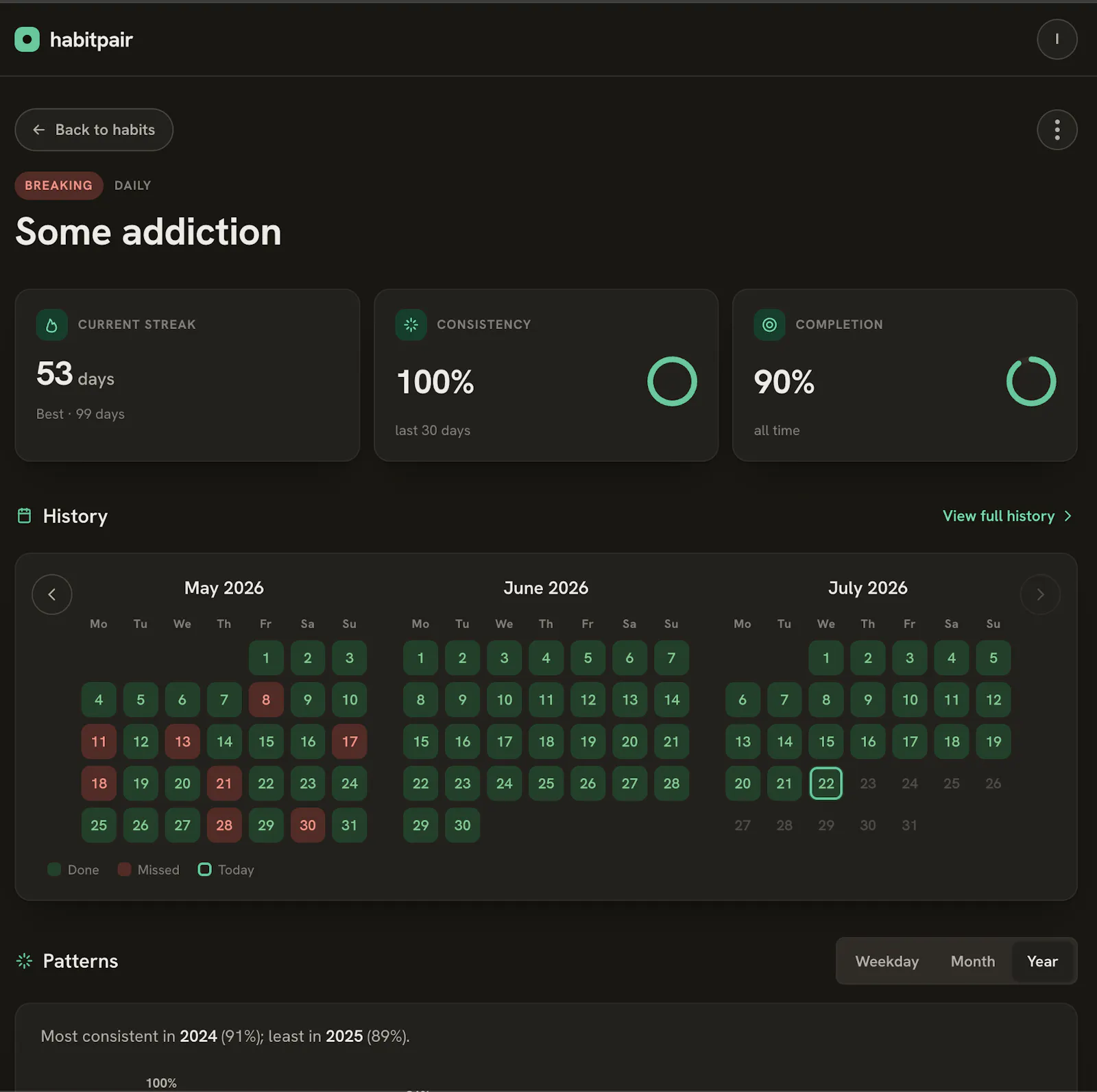 Habitpair screenshot 1