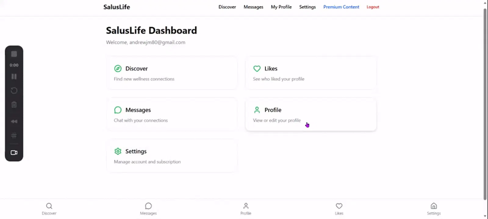 SalusLife screenshot 1 (video preview)