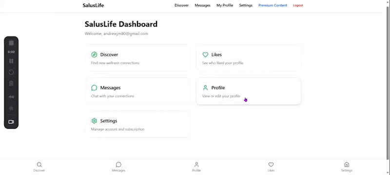 SalusLife screenshot 1 (video preview)