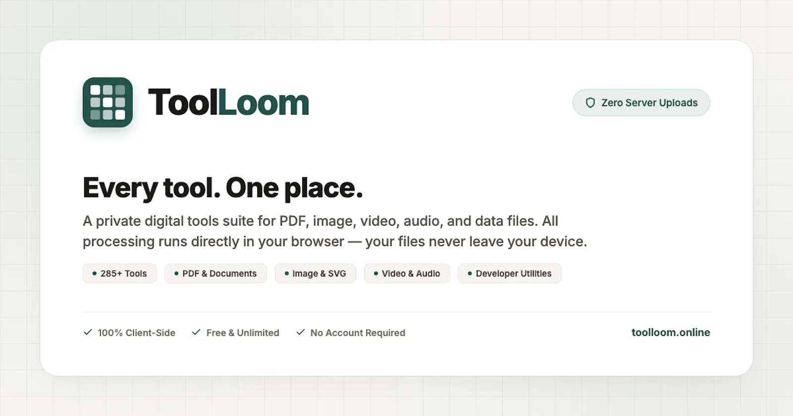 ToolLoom screenshot 1