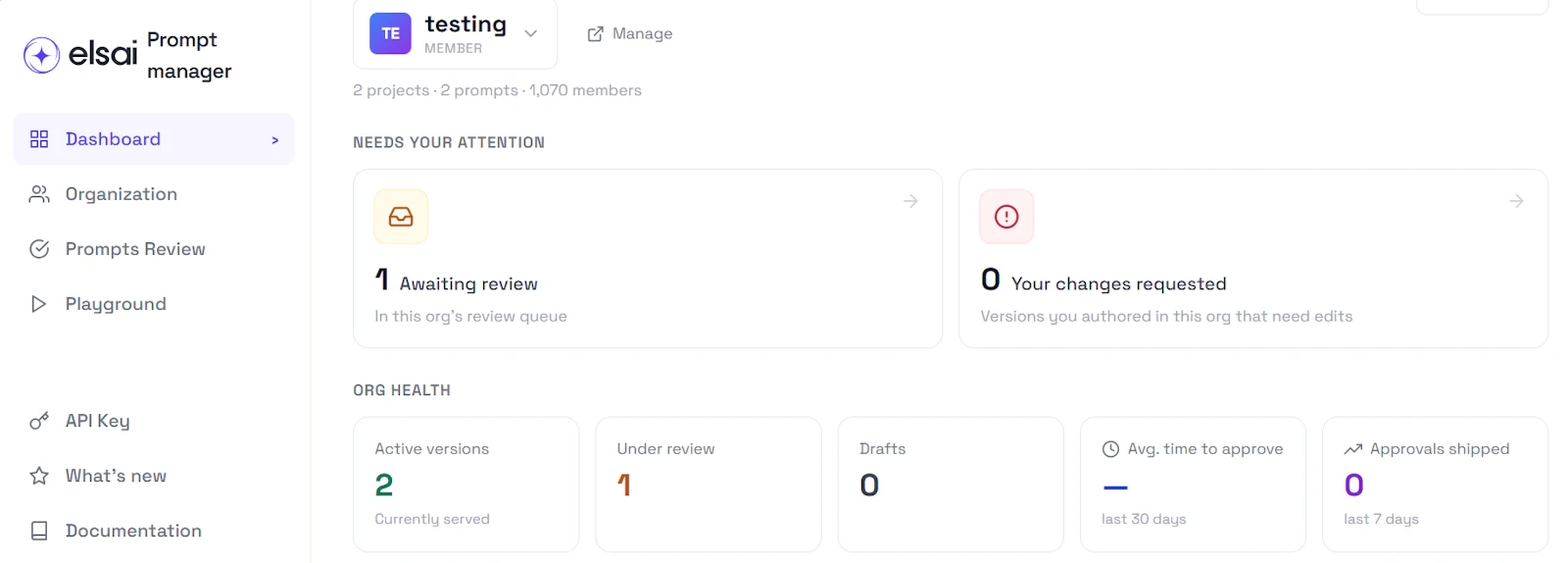 elsai Prompt Manager screenshot 2
