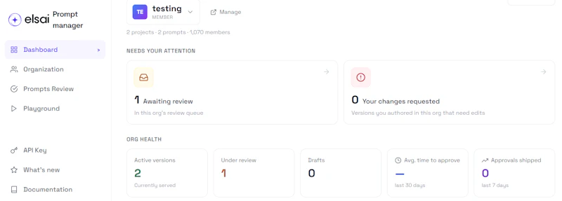 elsai Prompt Manager screenshot 2