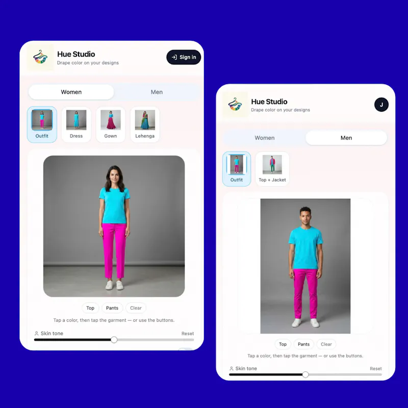 Dress Colour Combination Selector screenshot 1