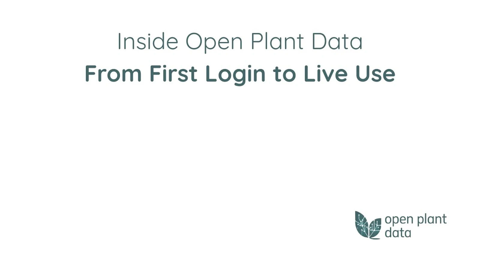 Open Plant Data screenshot 1 (video preview)