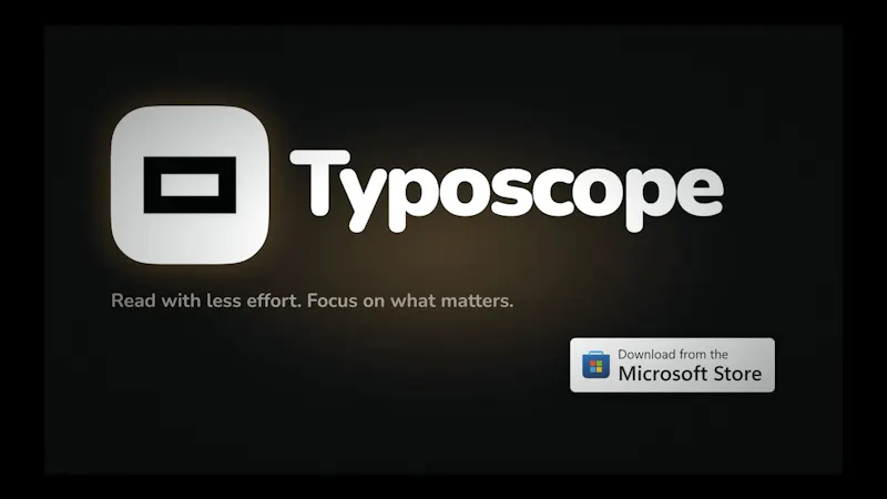 Typoscope screenshot 1 (video preview)