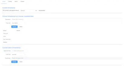 Timestamp converter gallery image