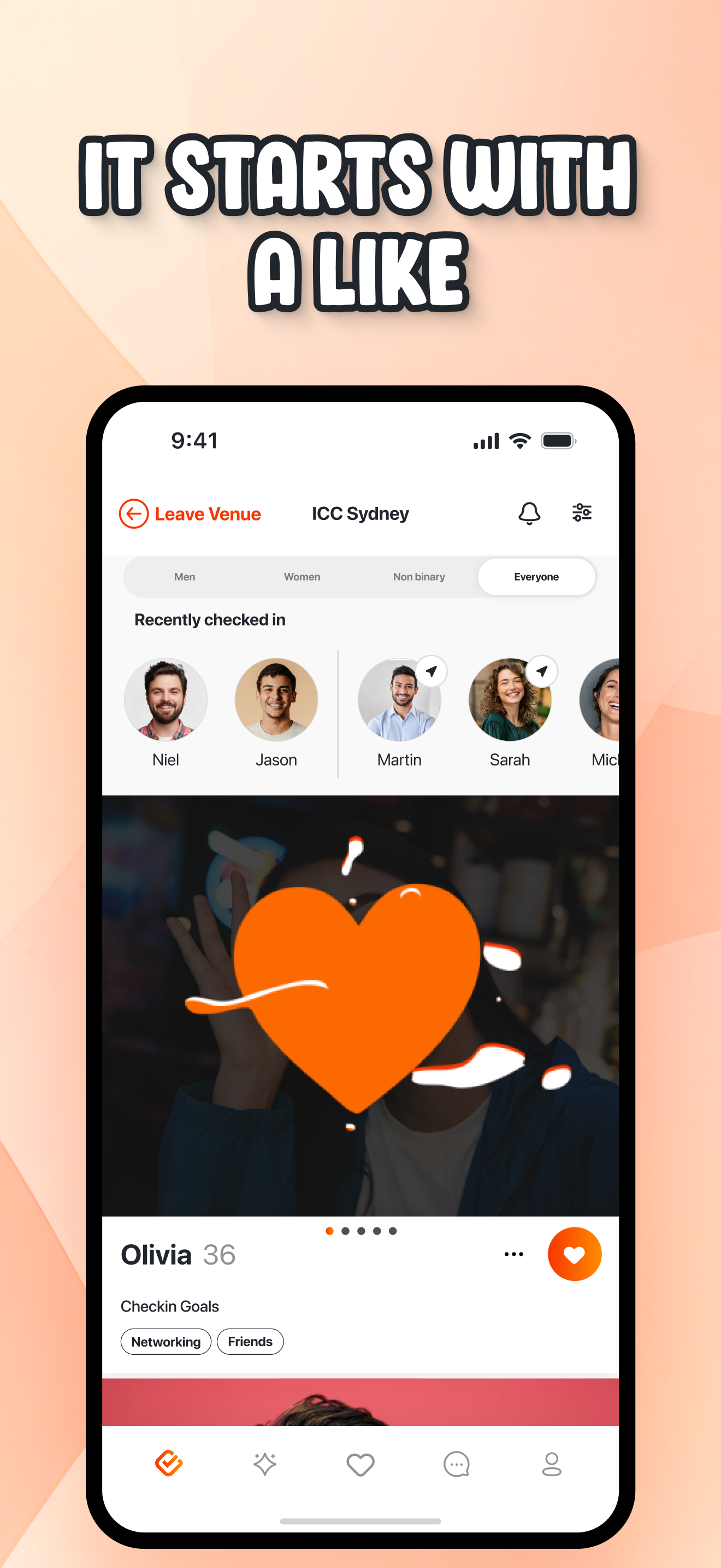 Média Checkin: Rencontrez de nouvelles personnes - Rencontrez de nouvelles personnes en temps réel, dans les endroits que vous aimez. 5