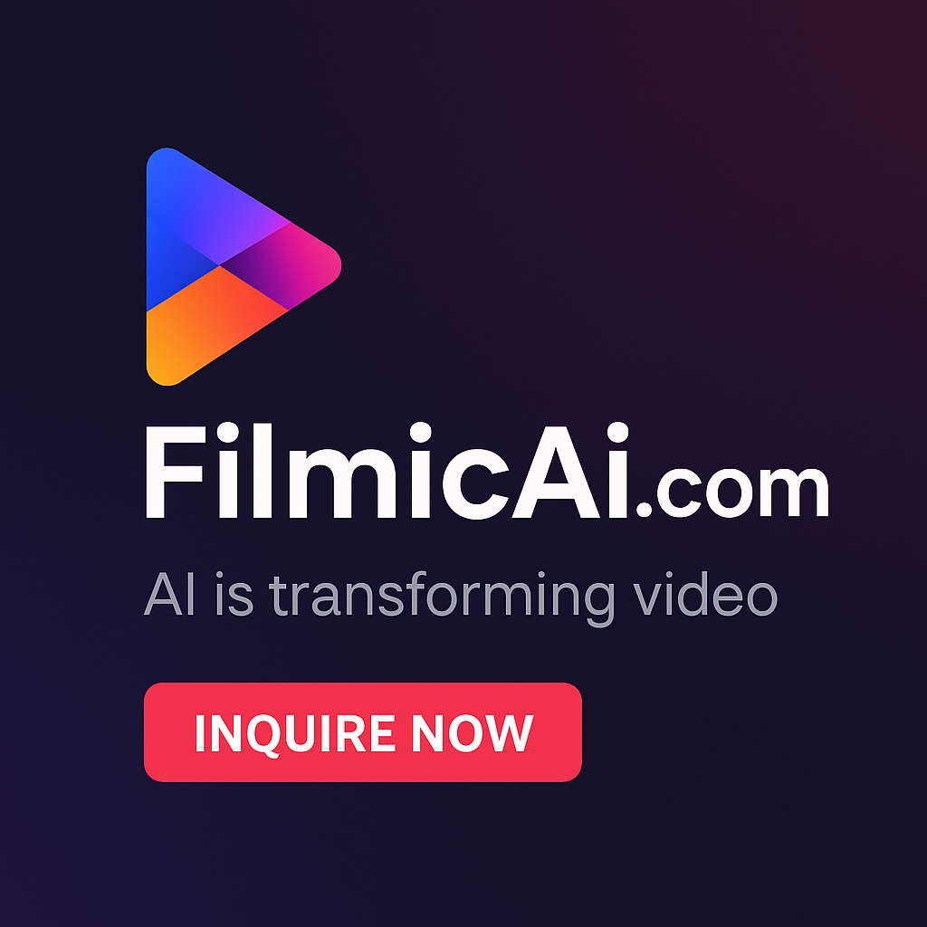 Filmic AI-powered video innovation logo