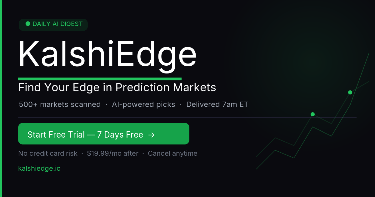 KalshiEdge - Main product screenshot demonstrating key features and user interface