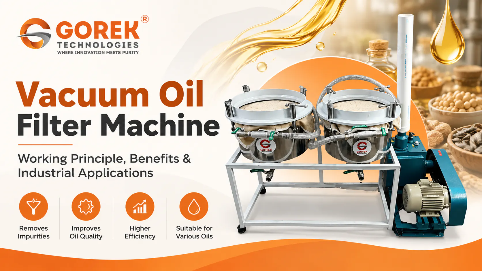 Vacuum Oil Filter Machine At Gorek Tech gallery image