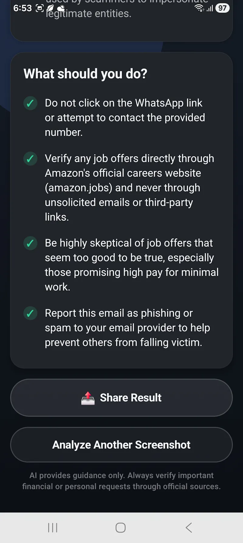 ScamLens  screenshot 3