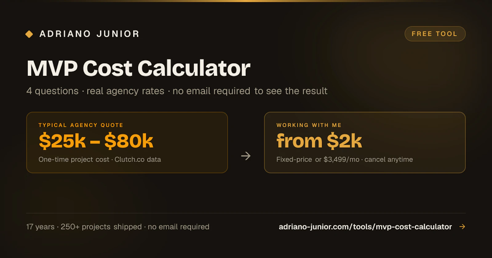 MVP Cost Calculator screenshot 1