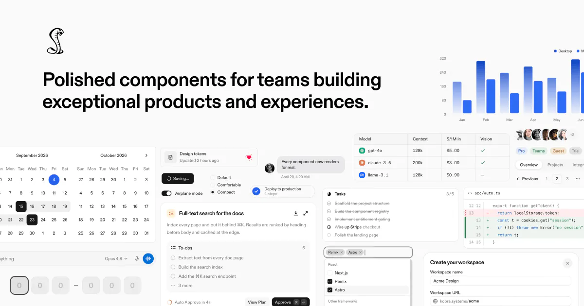 Kobra Design System gallery image