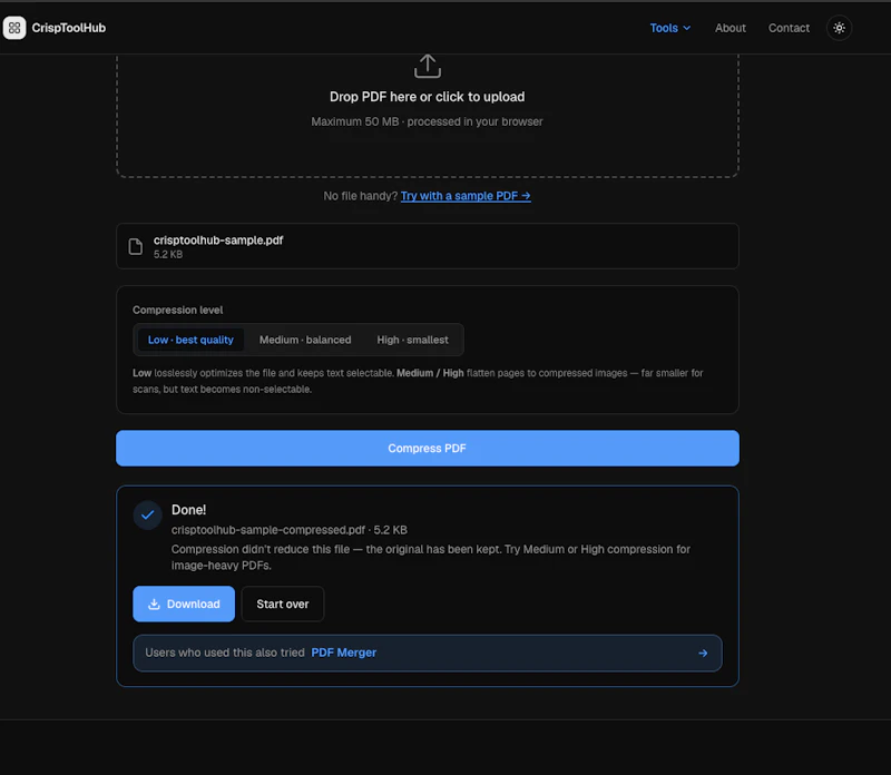 CrispToolHub screenshot 2