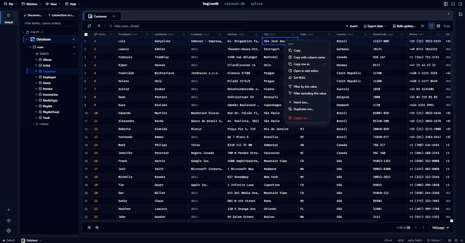 HuginnDB screenshot 3